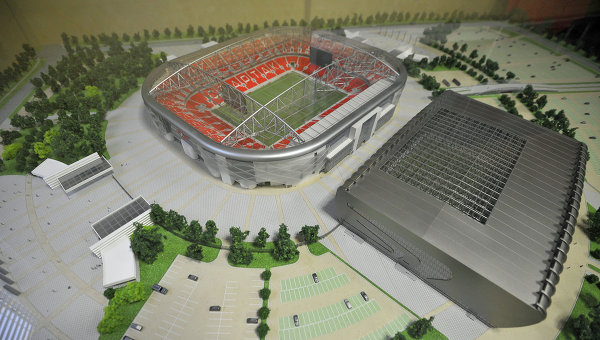 Draft of Spartak Stadium in Moscow